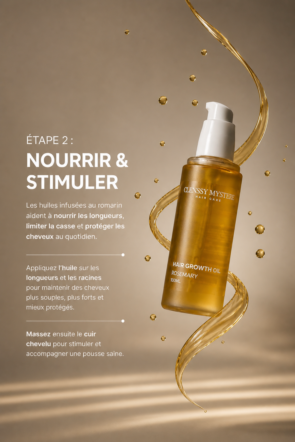 ROSEMARY HAIR GROWTH OIL - Huile de Croissance Capillaire au Romarin