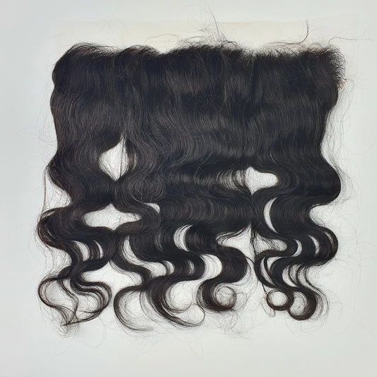 LACE FRONTALE - RAW IDIAN HAIR (LISSE/NATURAL WAVY/CURLY)