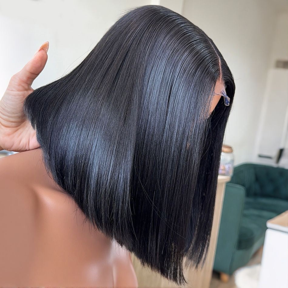 LOVELY 5*5 HD Closure Virgin Asian wig