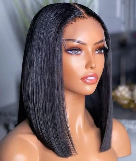 LOVELY 5*5 HD Closure Virgin Asian wig